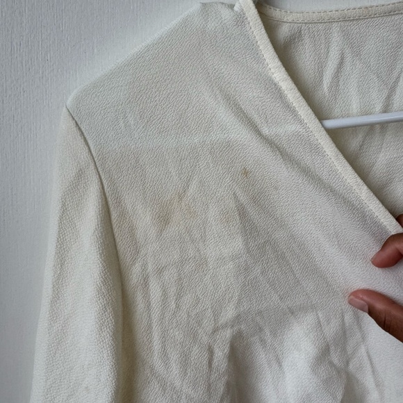 Long sleeve floral/white top Shein, size XL - Picture 5 of 8